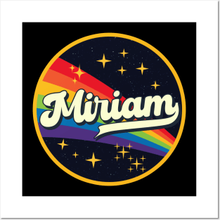 Miriam // Rainbow In Space Vintage Style Posters and Art